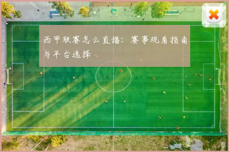西甲联赛怎么直播：赛事观看指南与平台选择